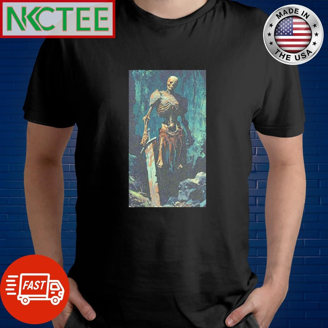 Dark Fantasy Skeleton sword paint shirt Unisex T-shirt, Sweatshirt, Hoodie, Long Sleeve Tee - T-Shirt, Sweatshirt, Hoodie