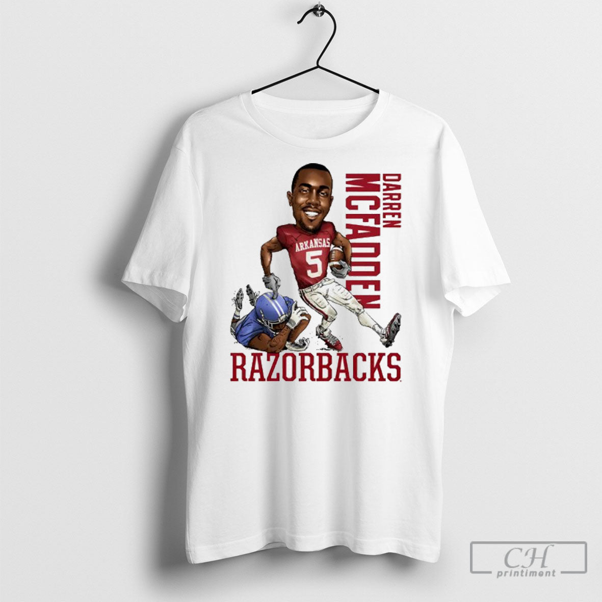 Darren Mcfadden Arkansas Razorbacks Baseball Caricature Shirt Tee Unisex T-shirt, Sweatshirt, Hoodie, Long Sleeve Tee - T-Shirt, Sweatshirt, Hoodie