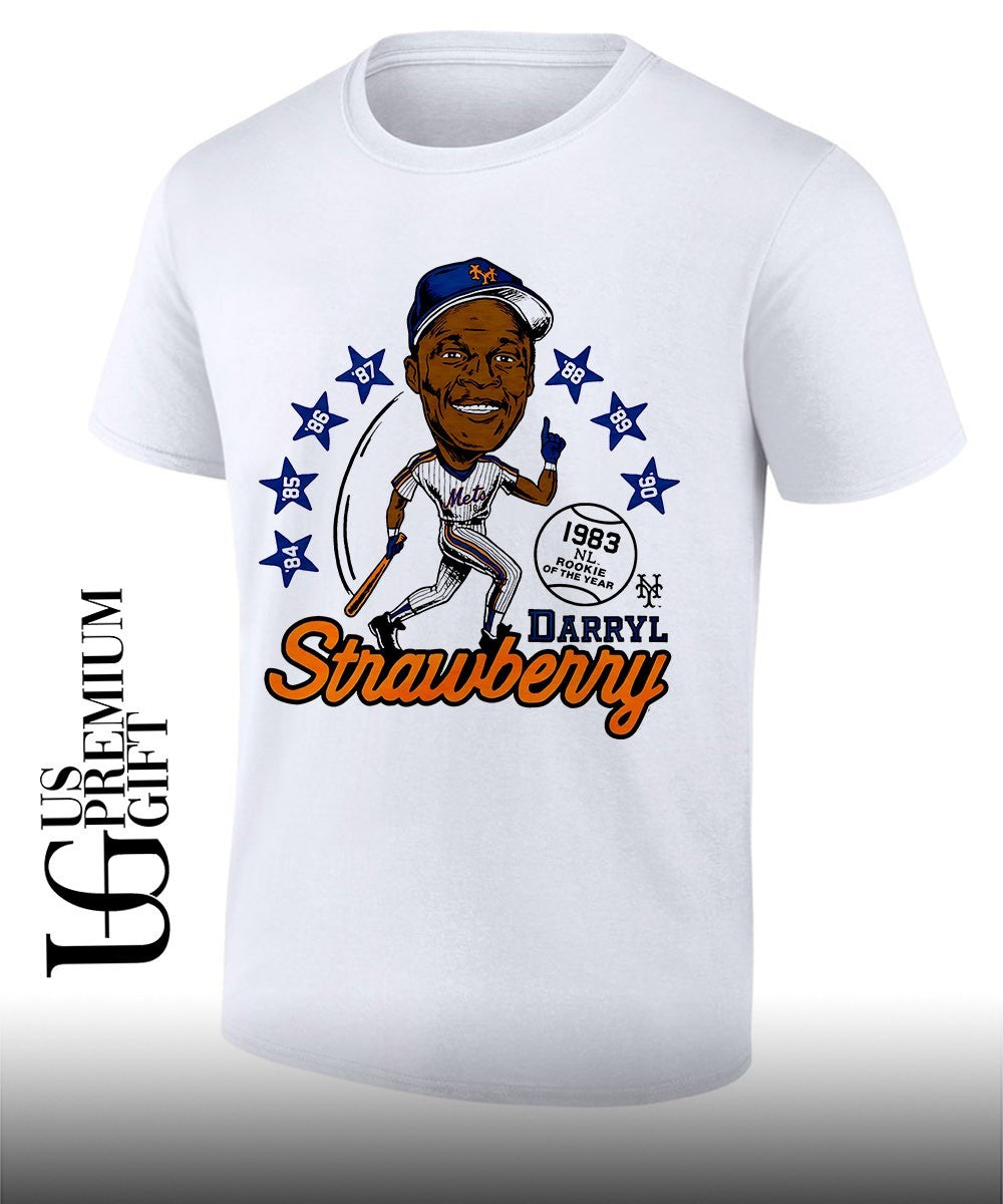 Darryl Strawberry New York Mets Rookie of the Year 1983 NL caricature shirt Unisex T-shirt, Sweatshirt, Hoodie, Long Sleeve Tee - T-Shirt, Sweatshirt, Hoodie