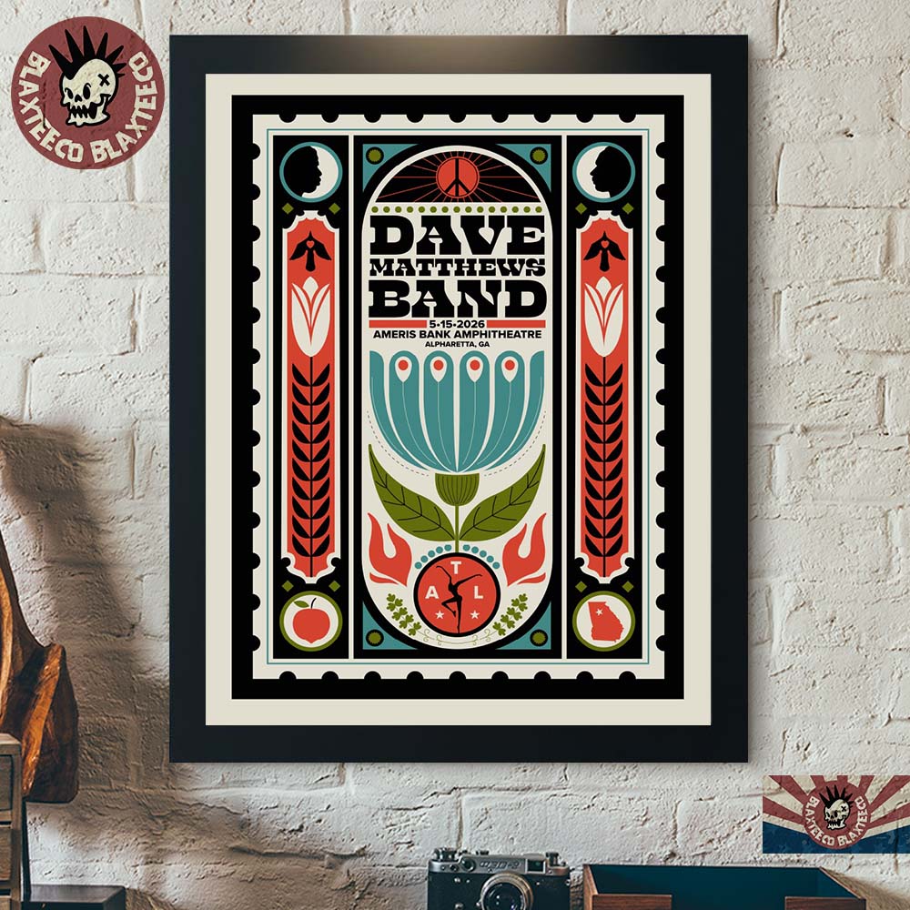 Dave Matthews Band Alpharetta Georgia 2026 Venue Poster At Ameris Bank Amphitheatre On May 15 2026 Home Decor Poster Canvas - T-Shirt, Sweatshirt, Hoodie