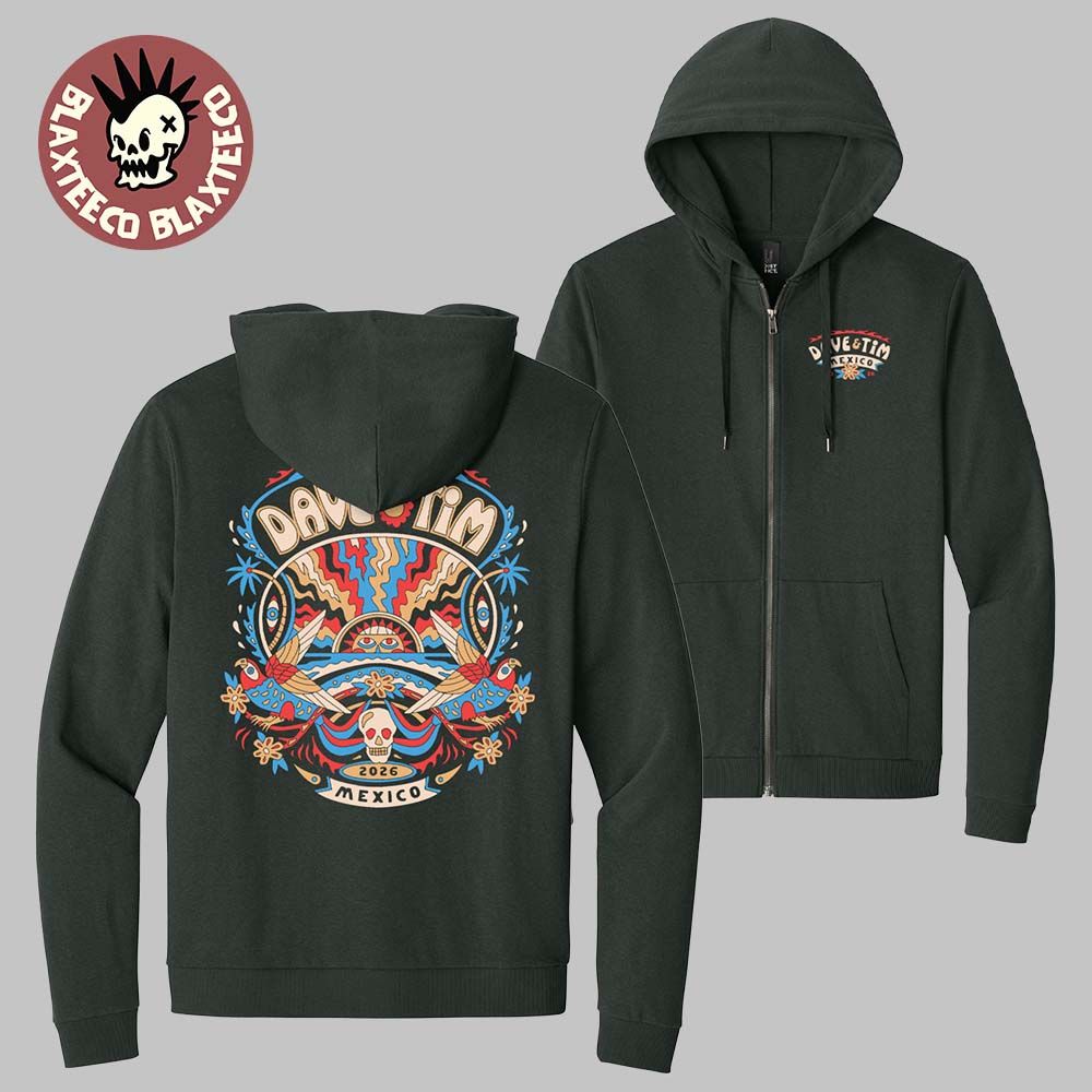 Dave Matthews Band And Tim Reynolds Riviera Maya Mexico 2026 Merch At Moon Palace On January 21 24 2026 Zip Hoodie - T-Shirt, Sweatshirt, Hoodie