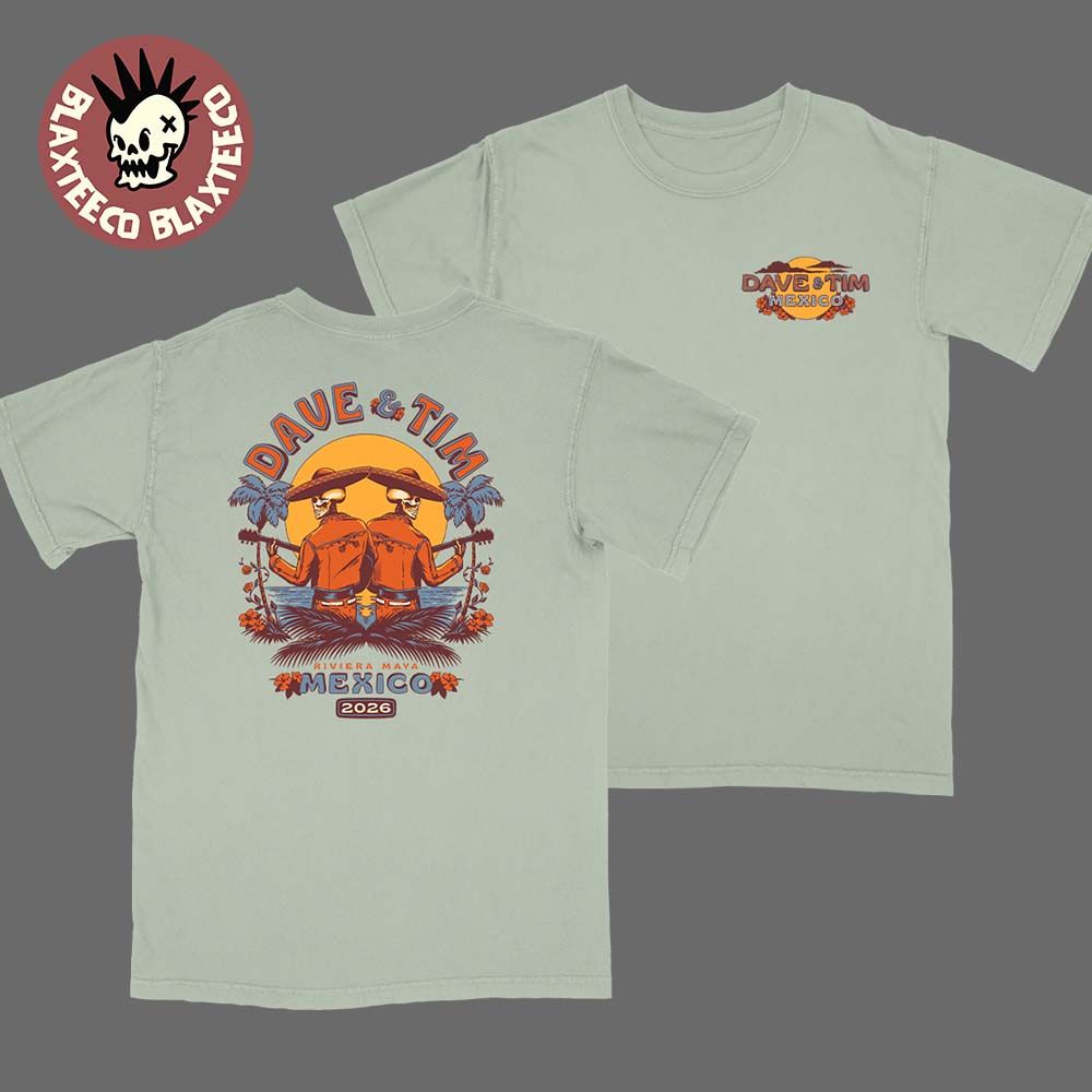 Dave Matthews Band And Tim Reynolds Riviera Maya Mexico 2026 Merch Tee At Moon Palace On January 21 24 2026 Skeletons T-Shirt - T-Shirt, Sweatshirt, Hoodie