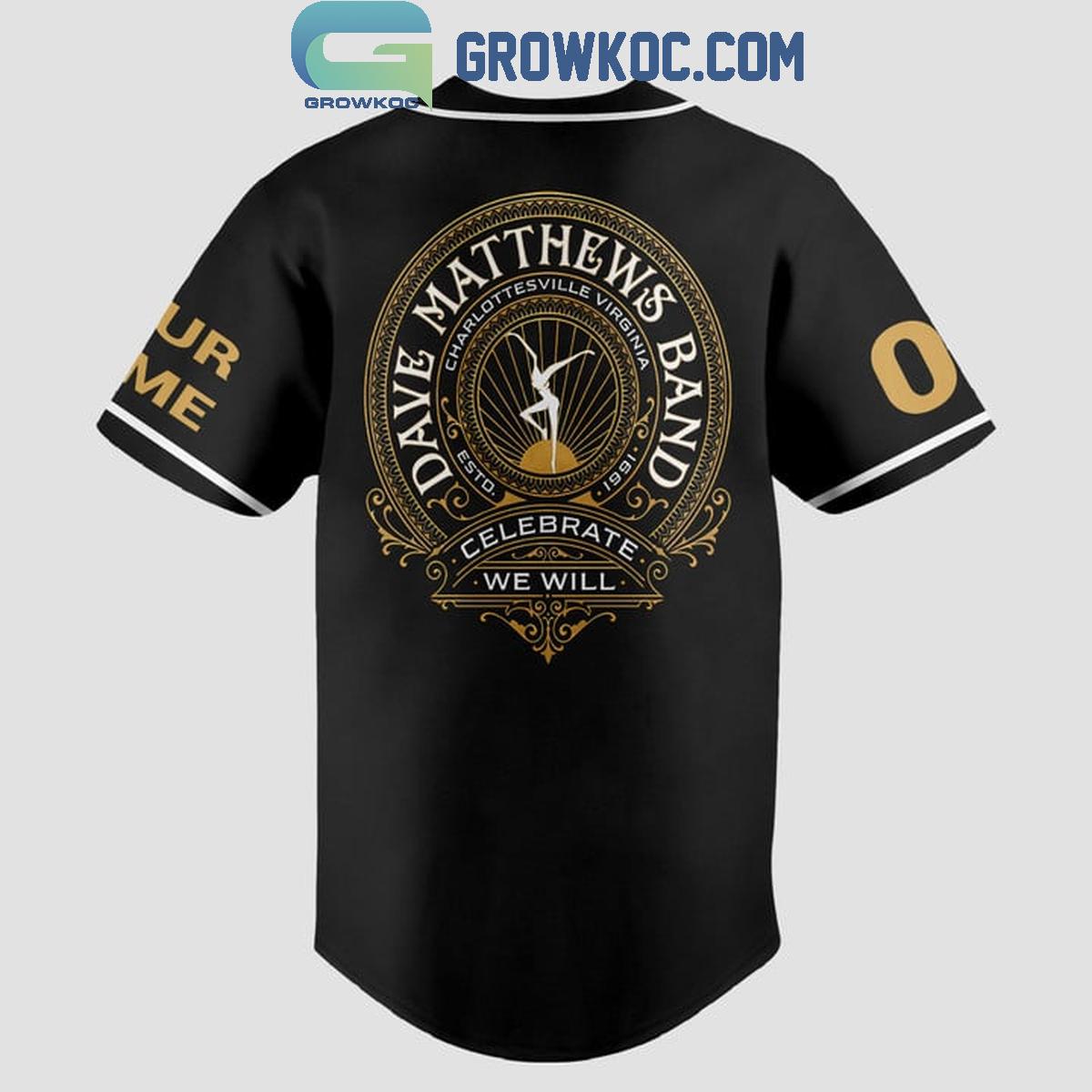 Dave Matthews Band Hall Of Fame Rock And Roll Personalized Baseball Jersey baseball jersey product view 4