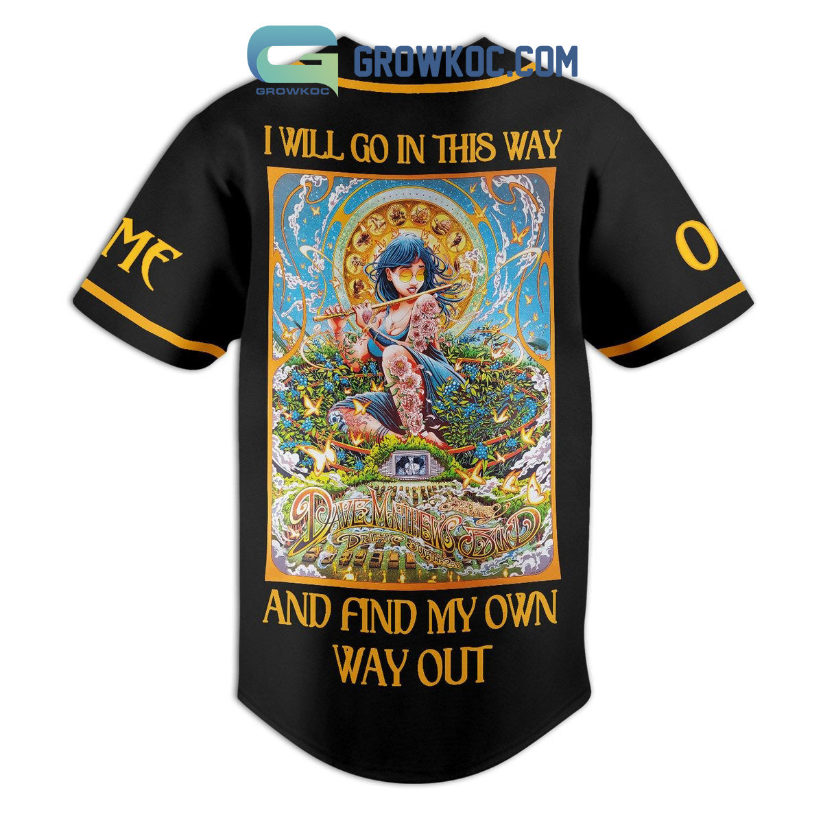 Dave Matthews Band I Will Go In This Way Personalized Baseball Jersey baseball jersey product view 2