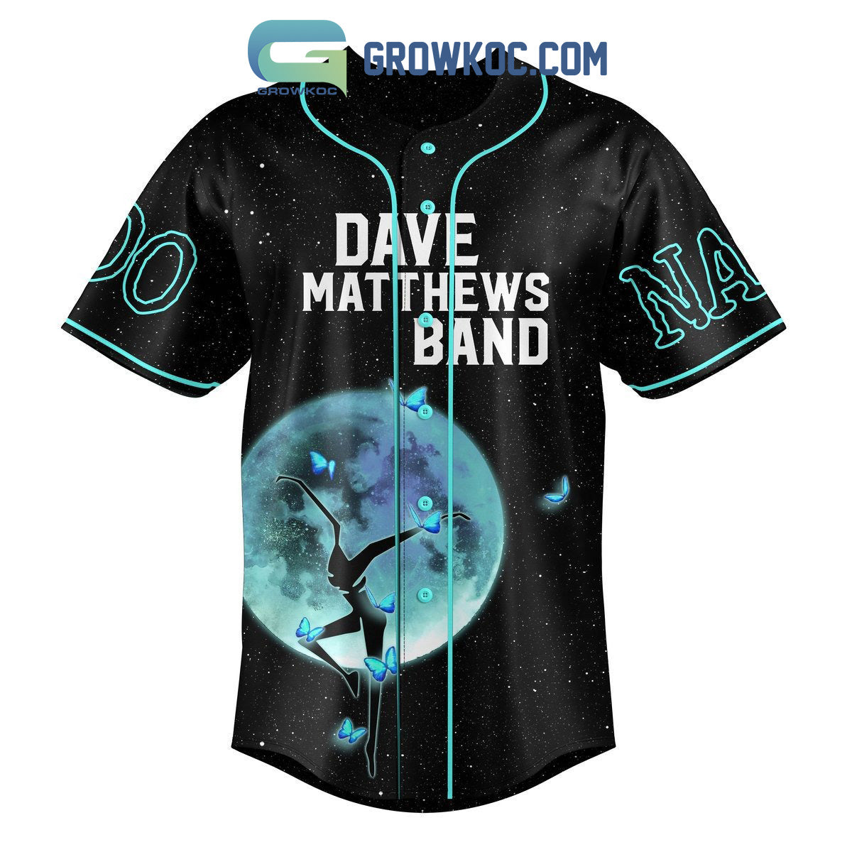 Dave Matthews Band Momma Said Baby Don’t You Cry In The Dark Be The Lights Personalized Baseball Jersey baseball jersey product view 2