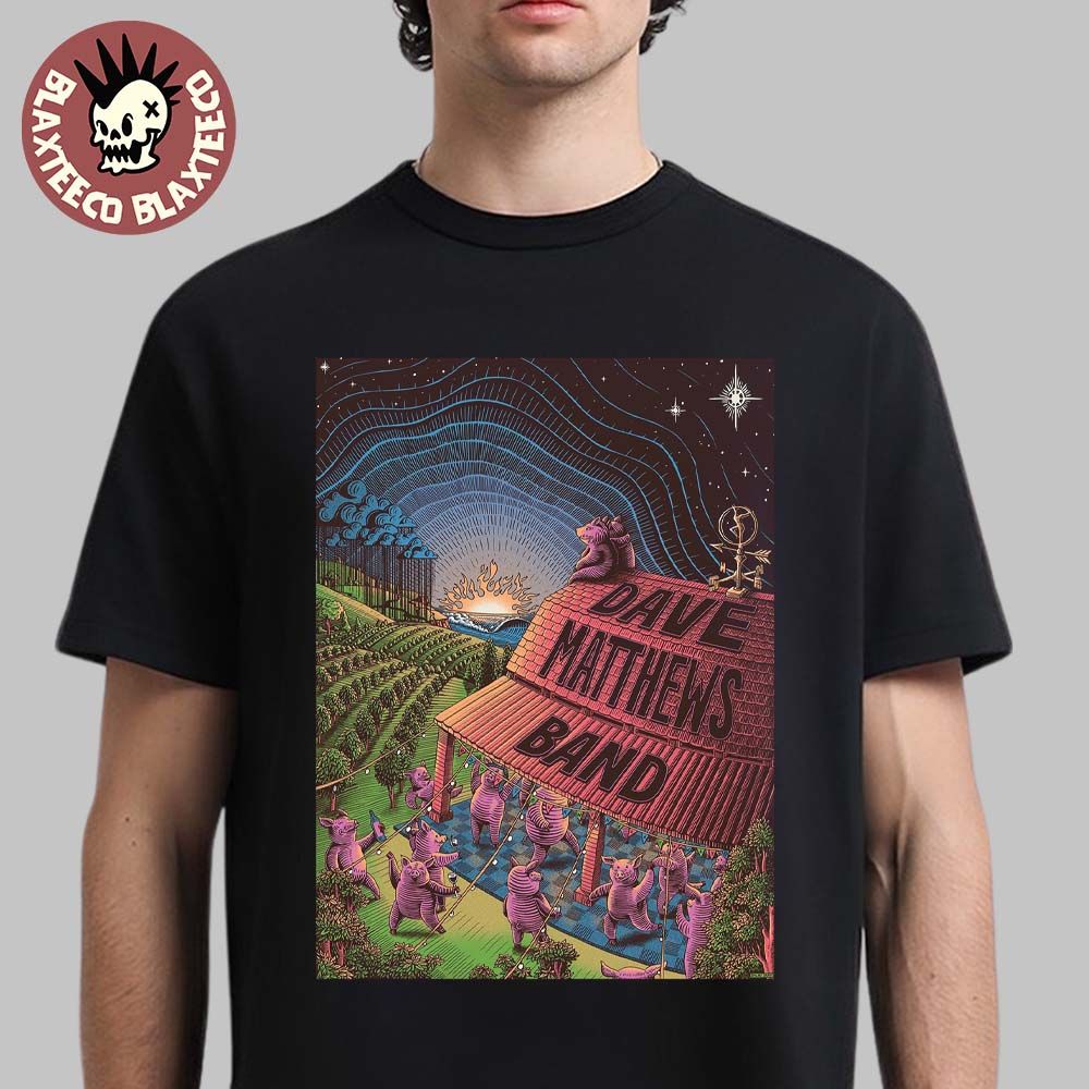 Dave Matthews Band The Pig Song Poster Art Limited Edition T-Shirt Unisex T-shirt, Sweatshirt, Hoodie, Long Sleeve Tee - T-Shirt, Sweatshirt, Hoodie