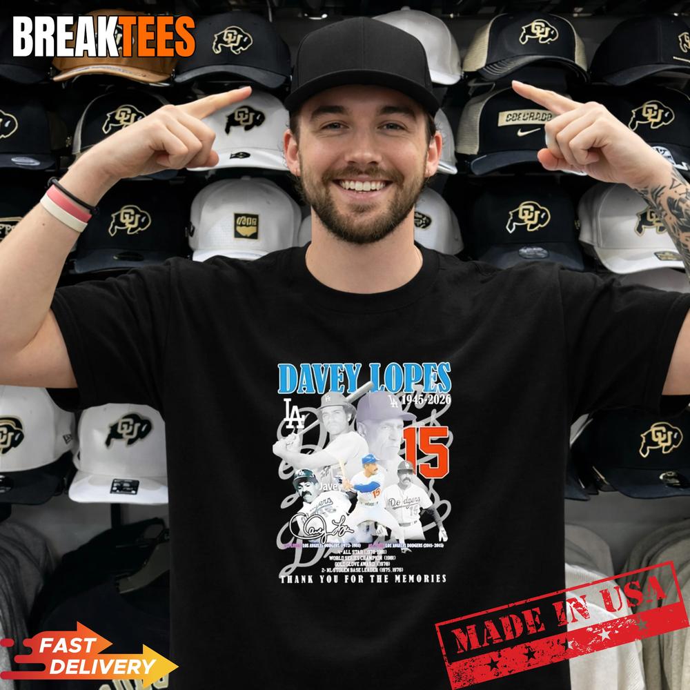 Davey Lopes Los Angeles Dodgers Thank You For The Memories no15 Shirt Unisex T-shirt, Sweatshirt, Hoodie, Long Sleeve Tee - T-Shirt, Sweatshirt, Hoodie
