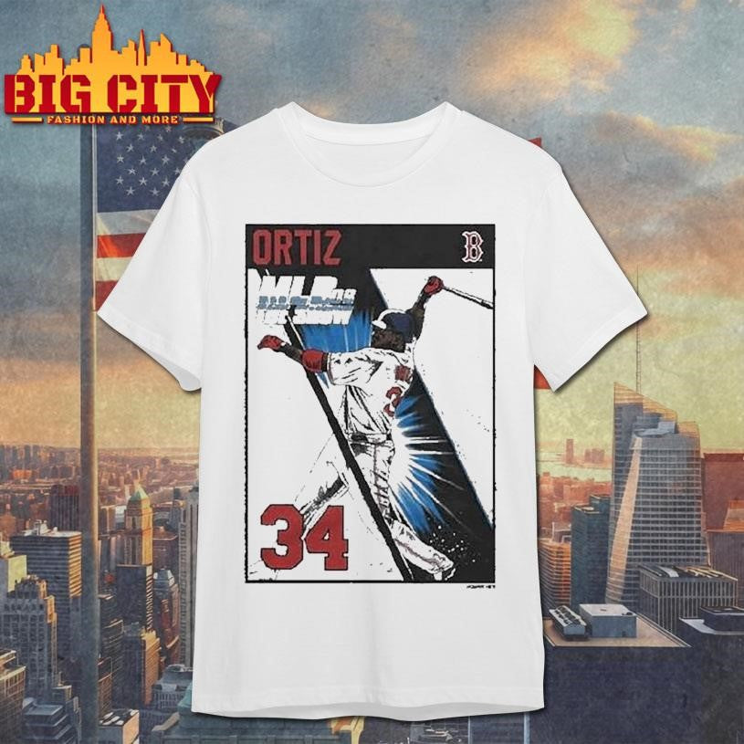 David Ortiz 34 Mlb The Show 06 Cover Boston Red Sox Shirt Unisex T-shirt, Sweatshirt, Hoodie, Long Sleeve Tee - T-Shirt, Sweatshirt, Hoodie