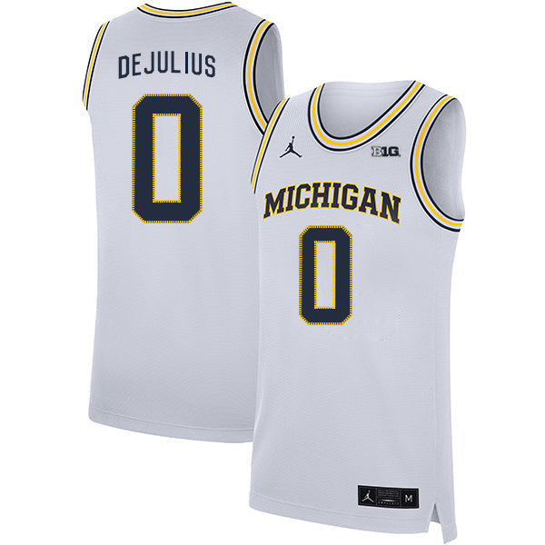 David DeJulius 0 White College Football Jersey football jersey product view 1