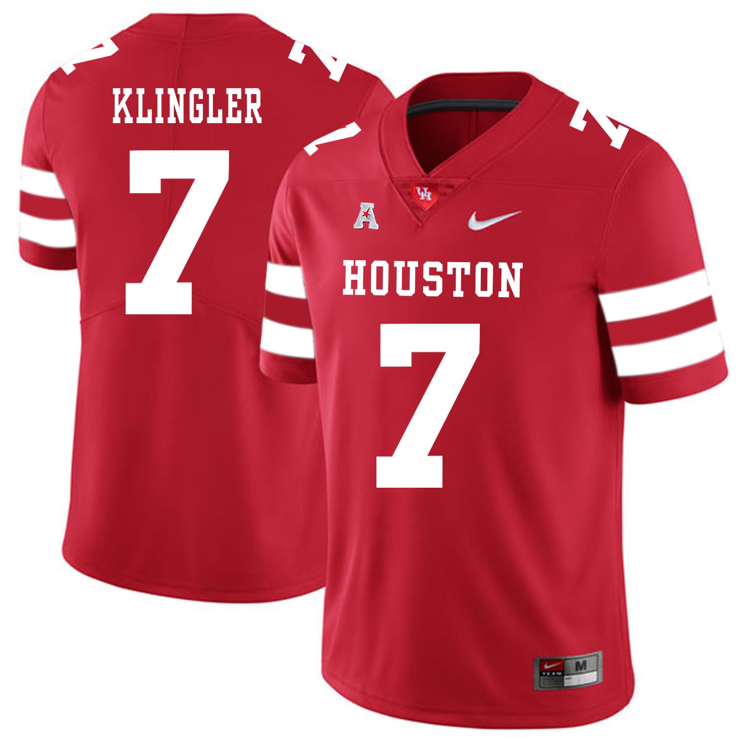 David Klingler 7 Red College Football Jersey football jersey product view 1
