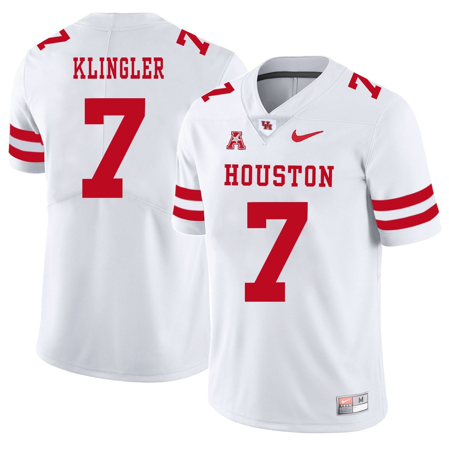 David Klingler 7 White College Football Jersey football jersey product view 1