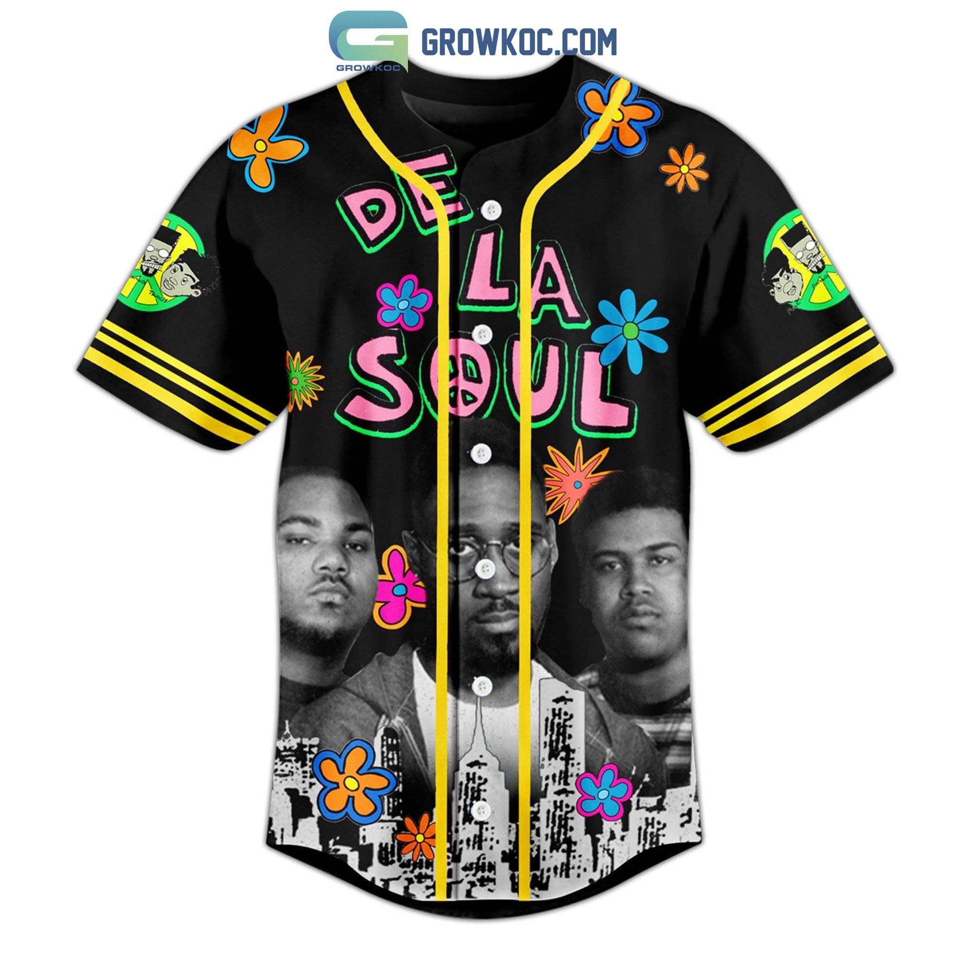 De La Soul Personalized Baseball Jersey baseball jersey product view 2