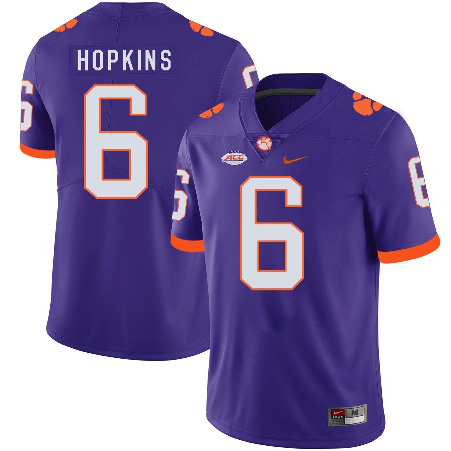 DeAndre Hopkins 6 Purple Style 1 College Football Jersey football jersey product view 1