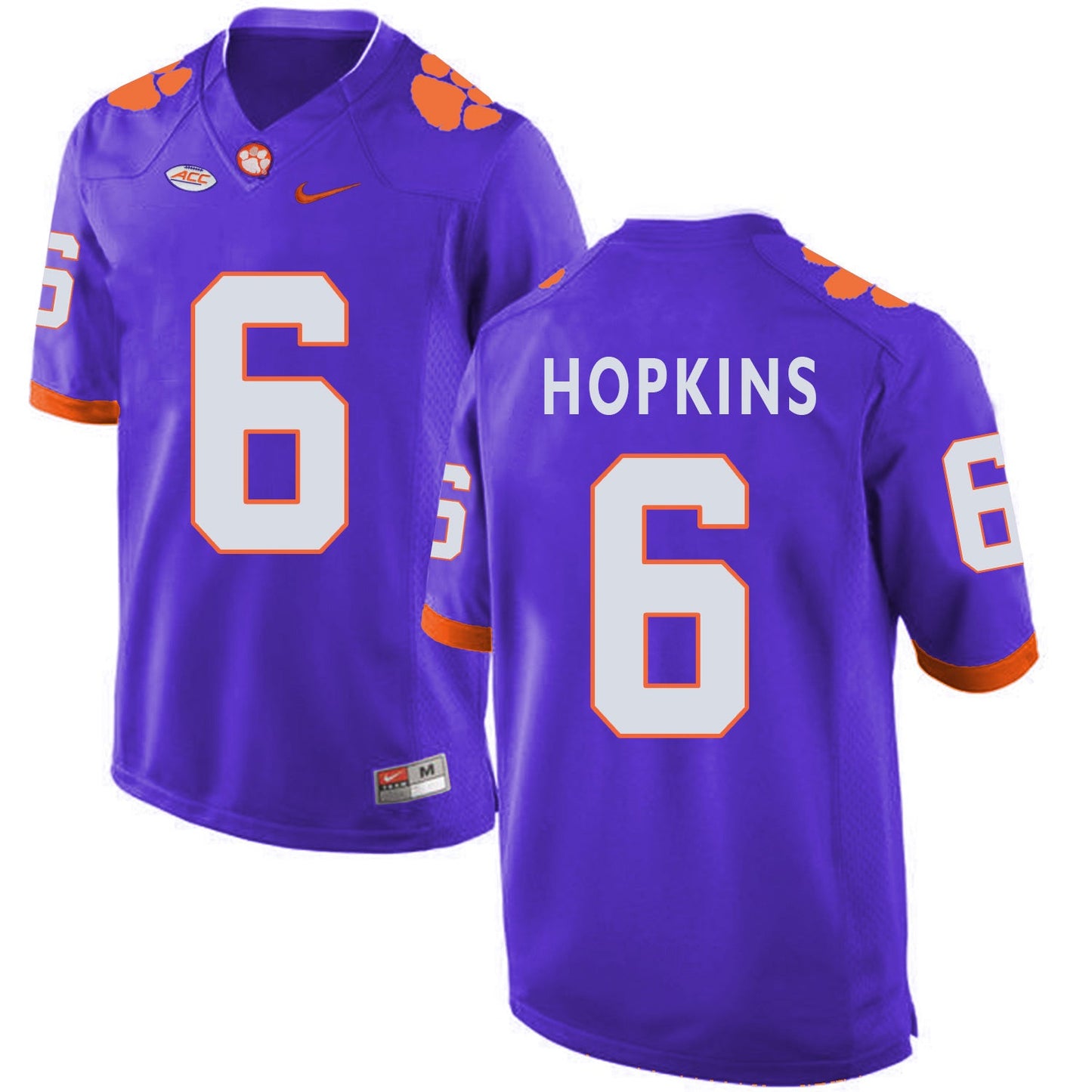 DeAndre Hopkins 6 Purple Style 2 College Football Jersey football jersey product view 1