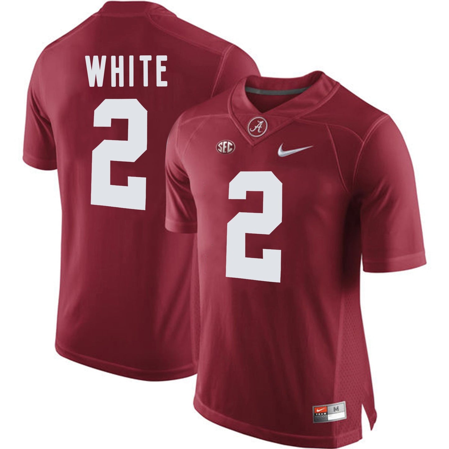 DeAndrew White 2 Crimson College Football Jersey football jersey product view 1