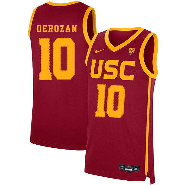 DeMar DeRozan 10 Red College Football Jersey football jersey product view 1