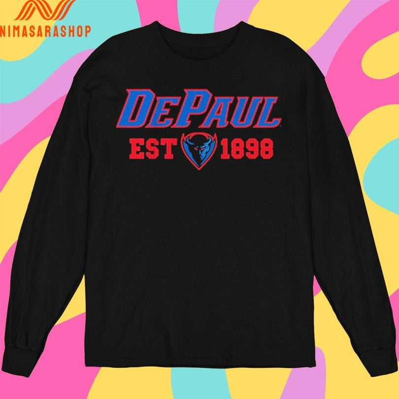 DePaul Blue Demons Established 1898 - Adult & Kids T-Shirts, Sweatshirts & Hoodies apparel design preview 3