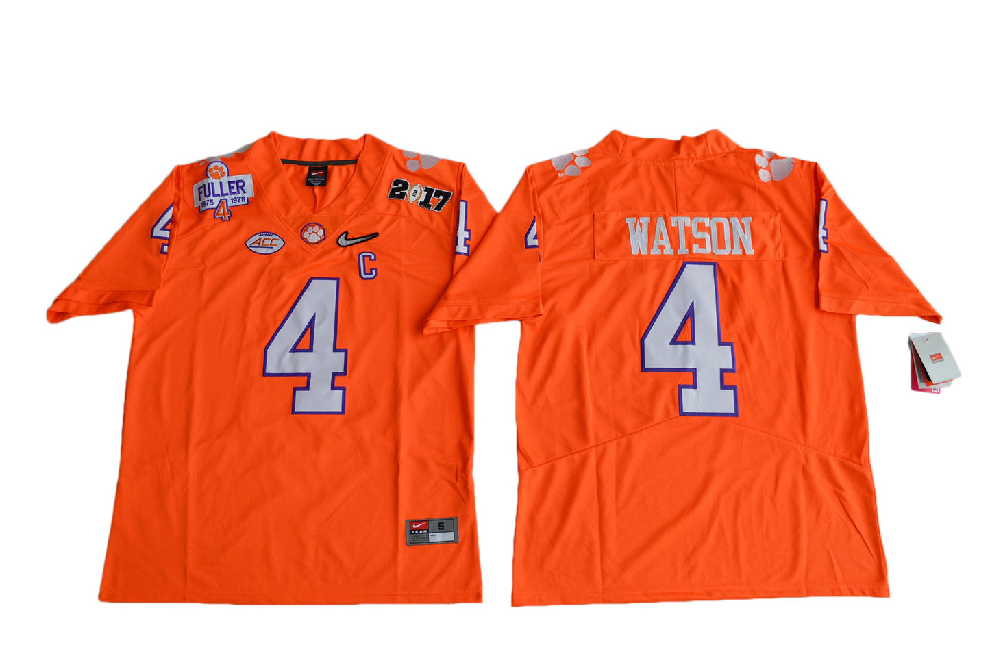 DeShaun Watson 4 Diamond Edition 2017 Orange College Football Jersey football jersey product view 1