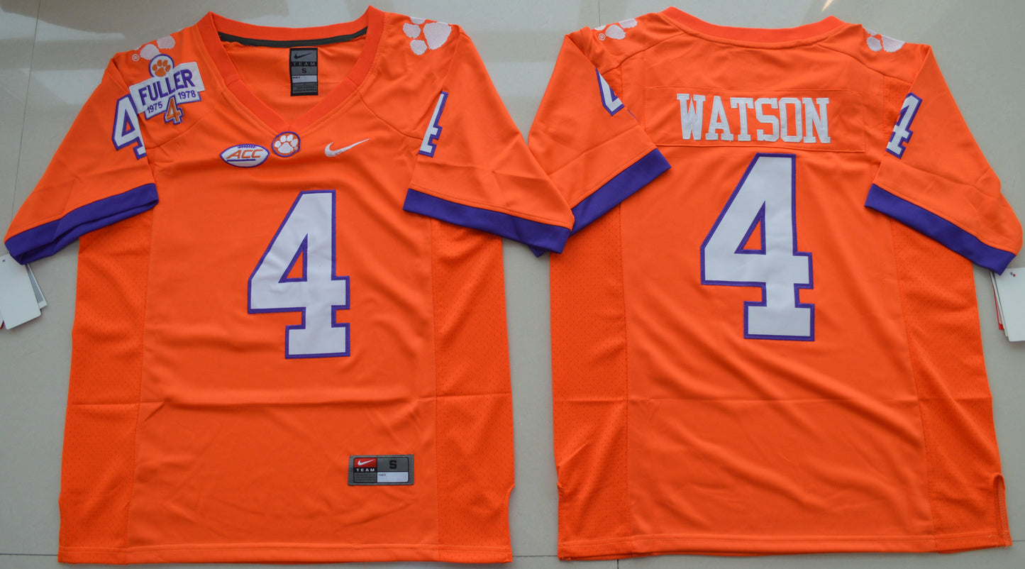 DeShaun Watson 4 Orange 2016 College Football Jersey football jersey product view 1