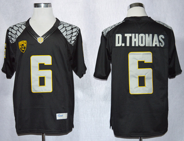 De'Anthony Thomas 6 Black Style 1 College Football Jersey football jersey product view 1