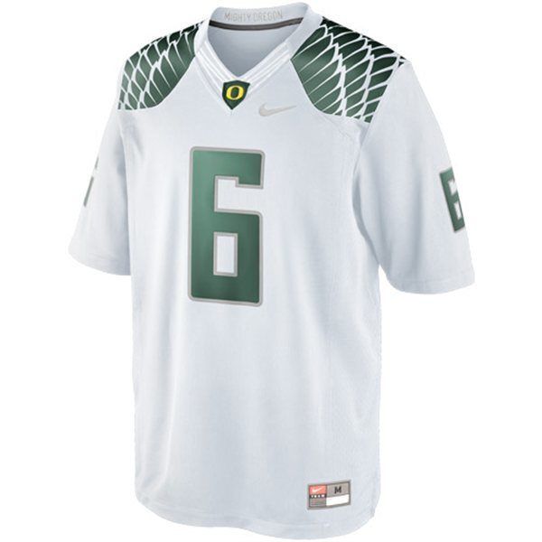De'Anthony Thomas 6 White1 College Football Jersey football jersey product view 1