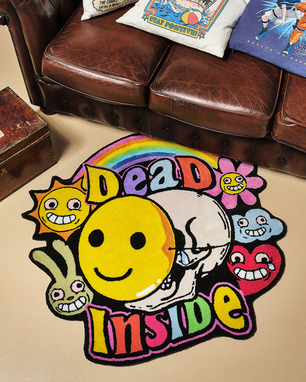 Dead Inside Rug Unisex T-shirt, Sweatshirt, Hoodie, Long Sleeve Tee - T-Shirt, Sweatshirt, Hoodie