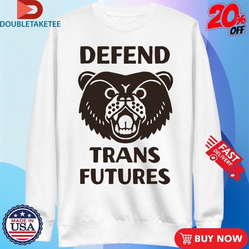 Defend Trans Futures Bear - Adult & Kids T-Shirts, Sweatshirts & Hoodies apparel design preview 3
