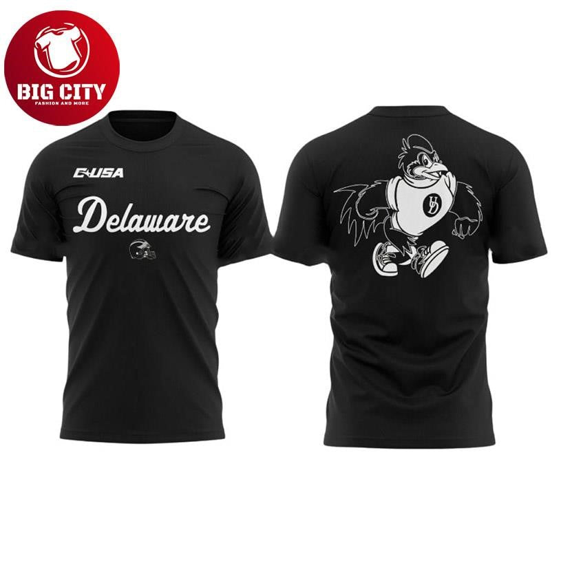 Delaware Football Midnight 2025 Two Sided Shirt Unisex T-shirt, Sweatshirt, Hoodie, Long Sleeve Tee - T-Shirt, Sweatshirt, Hoodie