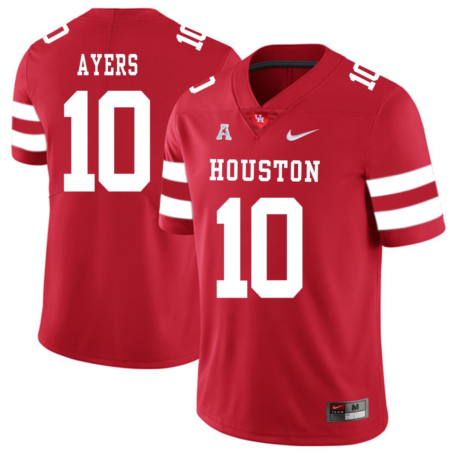 Demarcus Ayers 10 Red College Football Jersey football jersey product view 1