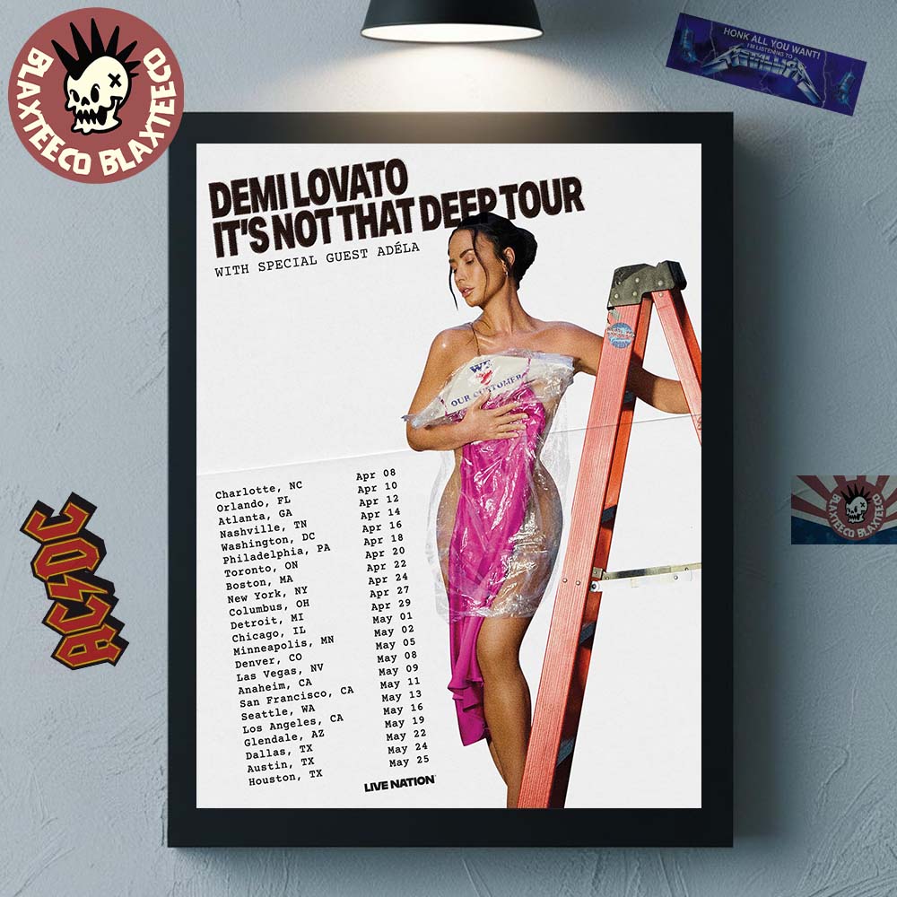 Demi Lovato Its Not That Deep North American 2026 Tour Schedule City Dates Home Decor Poster Canvas - T-Shirt, Sweatshirt, Hoodie