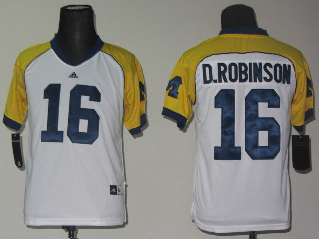 Denard Robinson 16 Youth Cowboys Classic Edition White College Football Jersey football jersey product view 1