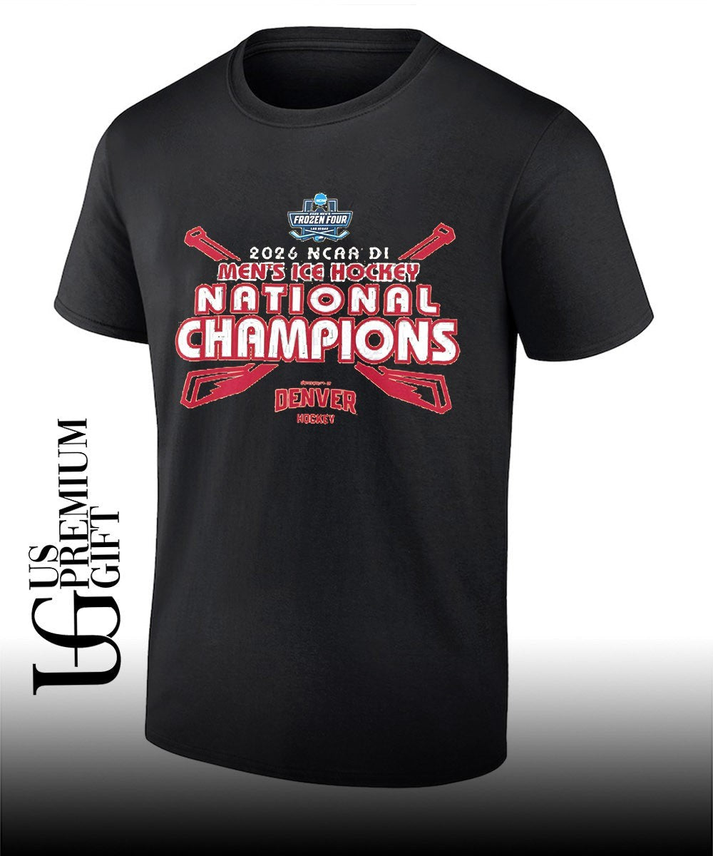 Denver Pioneers 2026 NCAA Division 1 Mens Ice Hockey National Champions T-shirt Unisex T-shirt, Sweatshirt, Hoodie, Long Sleeve Tee - T-Shirt, Sweatshirt, Hoodie