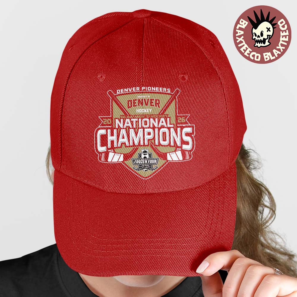 Denver Pioneers 2026 NCAA Frozen Four Mens Ice Hockey National Champions Red Hat Unisex T-shirt, Sweatshirt, Hoodie, Long Sleeve Tee - T-Shirt, Sweatshirt, Hoodie