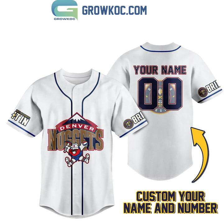 Denver Nuggets Personalized 2023 Playoffs Baseball Jersey baseball jersey product view 1