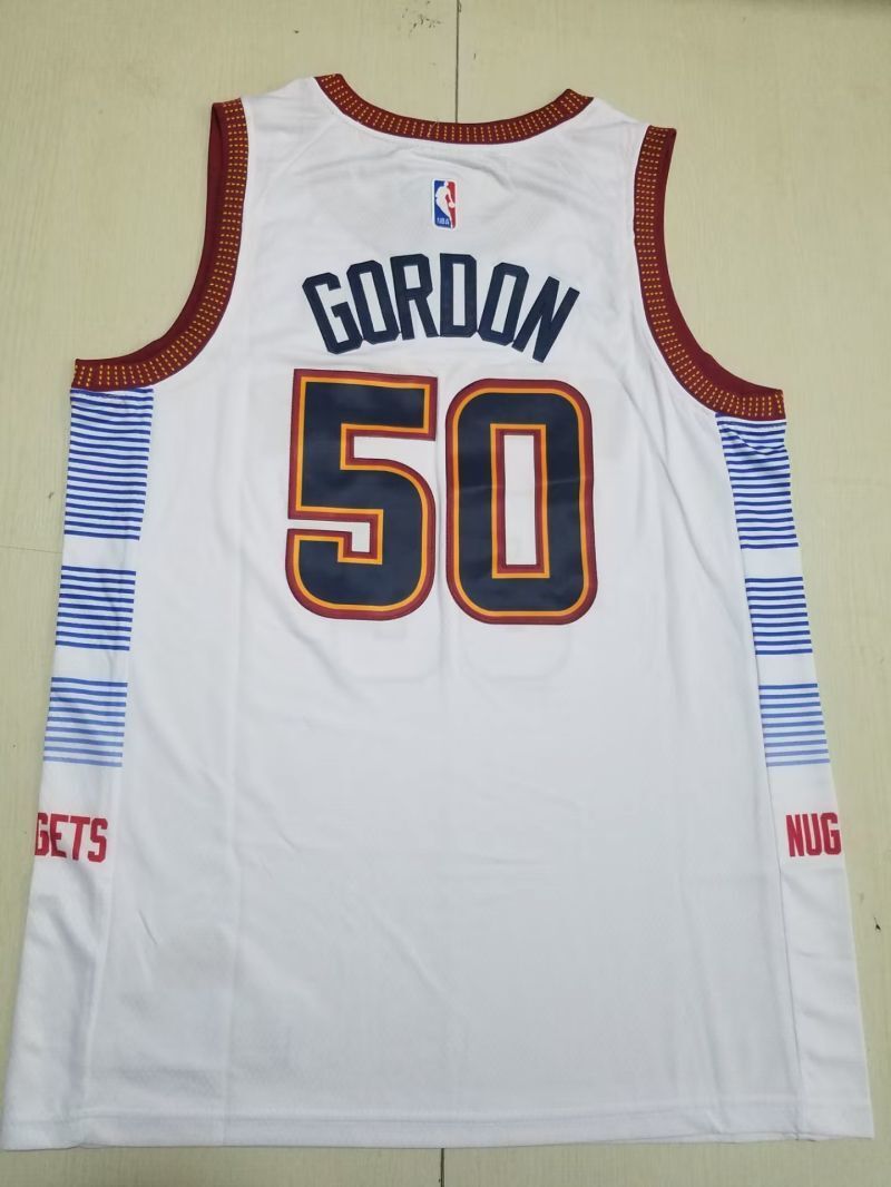 Denver Nuggets Nuggets 50 White City s-xxl Style 1 Basketball Jersey basketball jersey product view 1