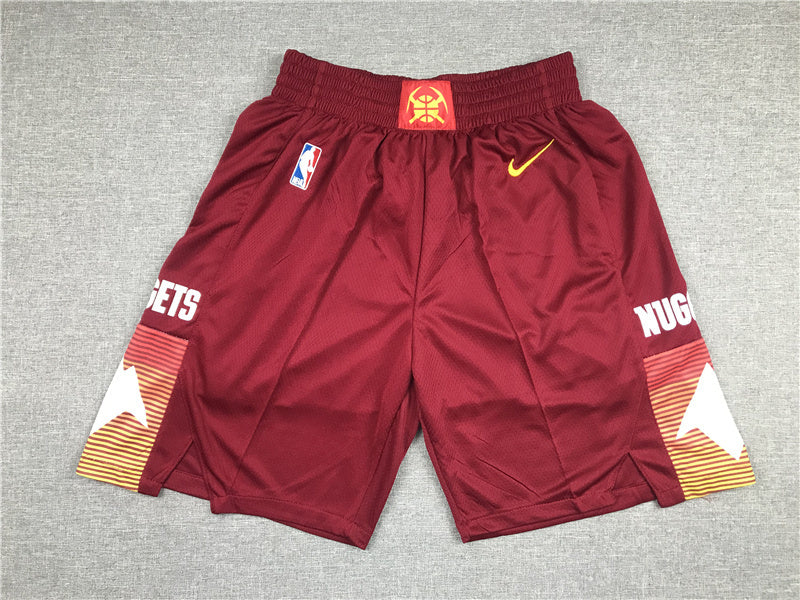 Denver Nuggets Nuggets New Red City Edition Shorts Basketball Jersey basketball jersey product view 1