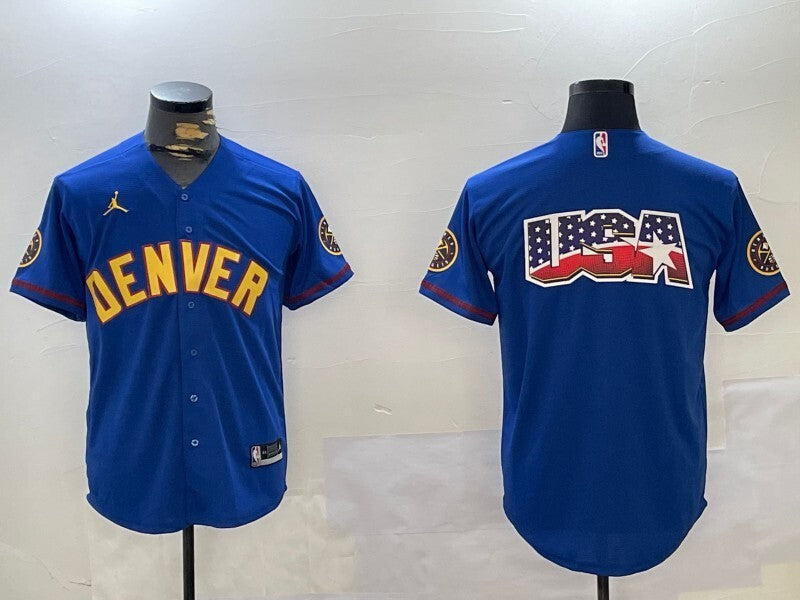 Denver Nuggets Nuggets nba Collaboration Style 1 Basketball Jersey basketball jersey product view 1