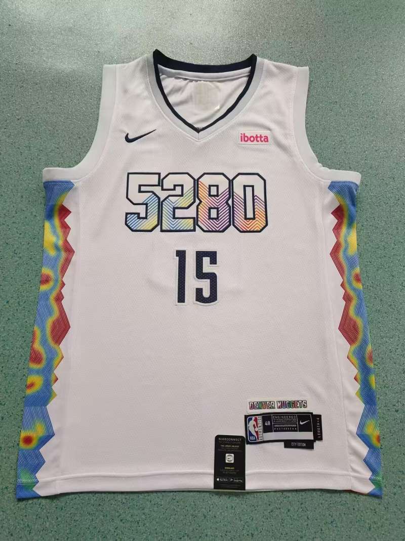 Denver Nuggets #15 Nikola Jokic New Season Nuggets 15 City Edition Style 2 Basketball Jersey basketball jersey product view 1