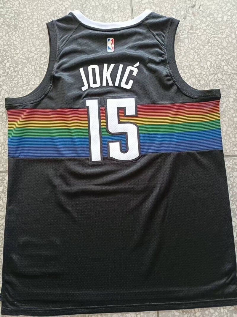 Denver Nuggets #15 Nikola Jokic Nuggets 15 City Edition Style 1 Basketball Jersey basketball jersey product view 1
