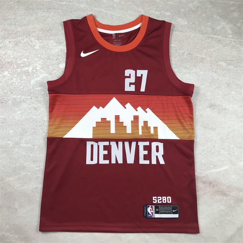 Denver Nuggets #27 Jamal Murray Hot Press Nuggets 27 Red s-xxl Style 2 Basketball Jersey basketball jersey product view 1