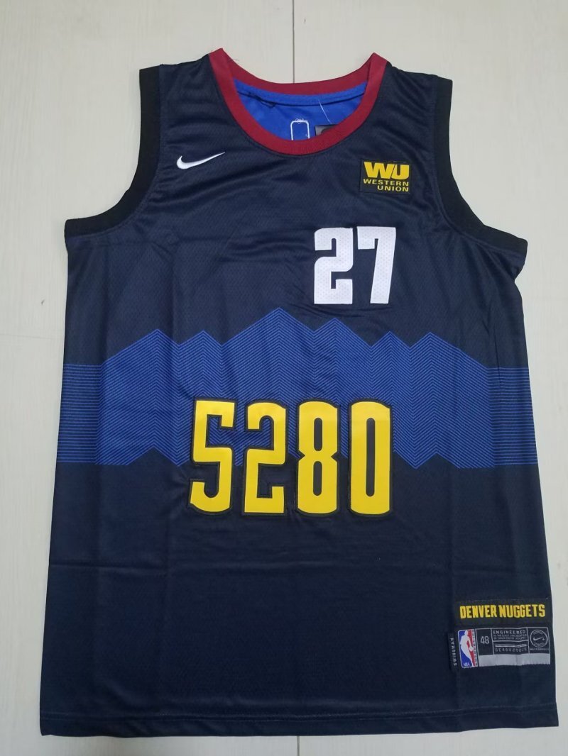 Denver Nuggets #27 Jamal Murray Nuggets 27 Black City s-xxl Style 2 Basketball Jersey basketball jersey product view 1