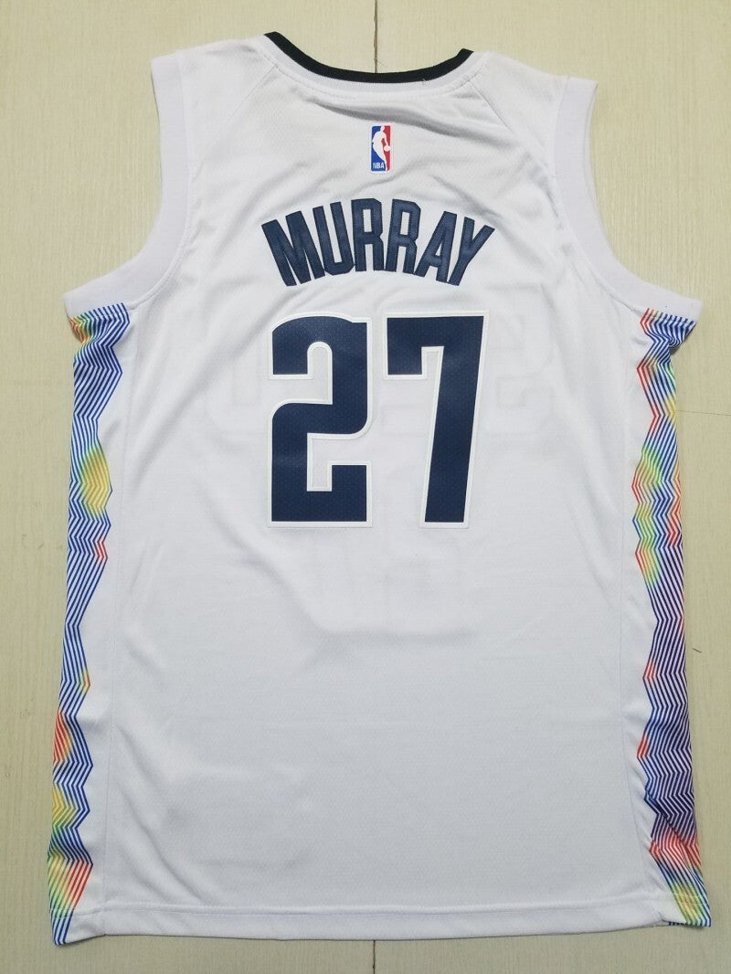Denver Nuggets #27 Jamal Murray Nuggets 27 White City s-xxl Style 1 Basketball Jersey basketball jersey product view 1