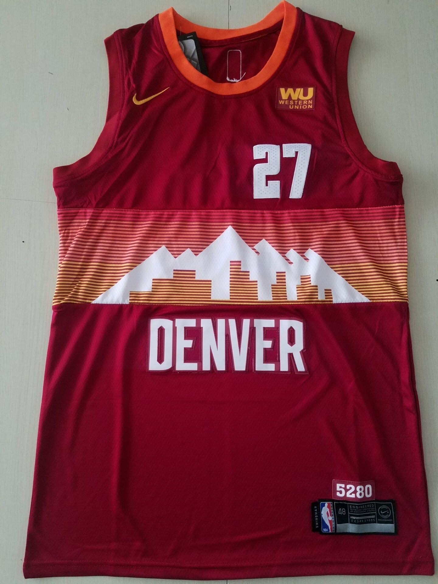Denver Nuggets #27 Jamal Murray Nuggets Red S-XXL Basketball Jersey basketball jersey product view 1