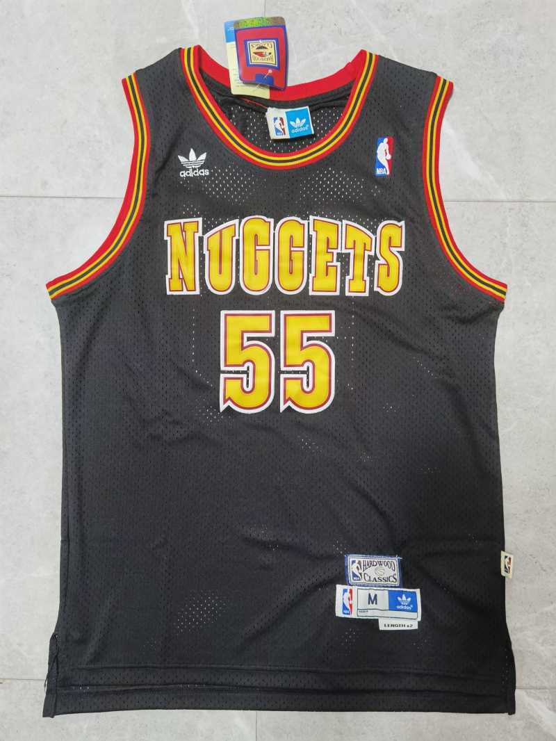 Denver Nuggets #55 Dikembe Mutombo Nuggets 55 # Navy Retro Edition Jersey Style 2 Basketball Jersey basketball jersey product view 1