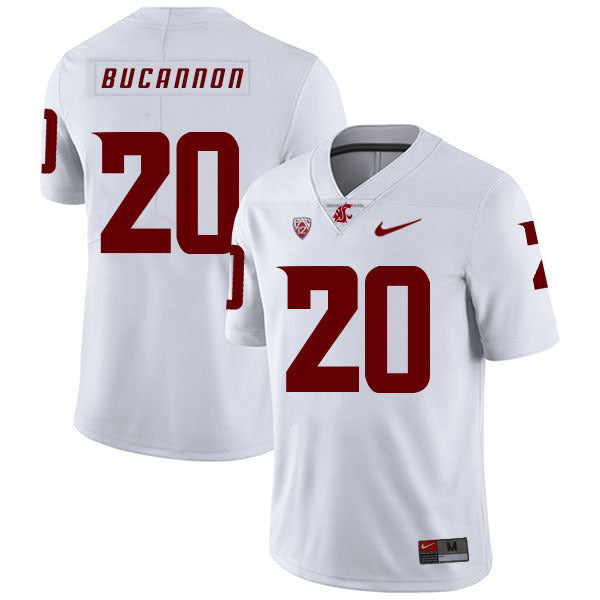 Deone Bucannon 20 White College Football Jersey football jersey product view 1