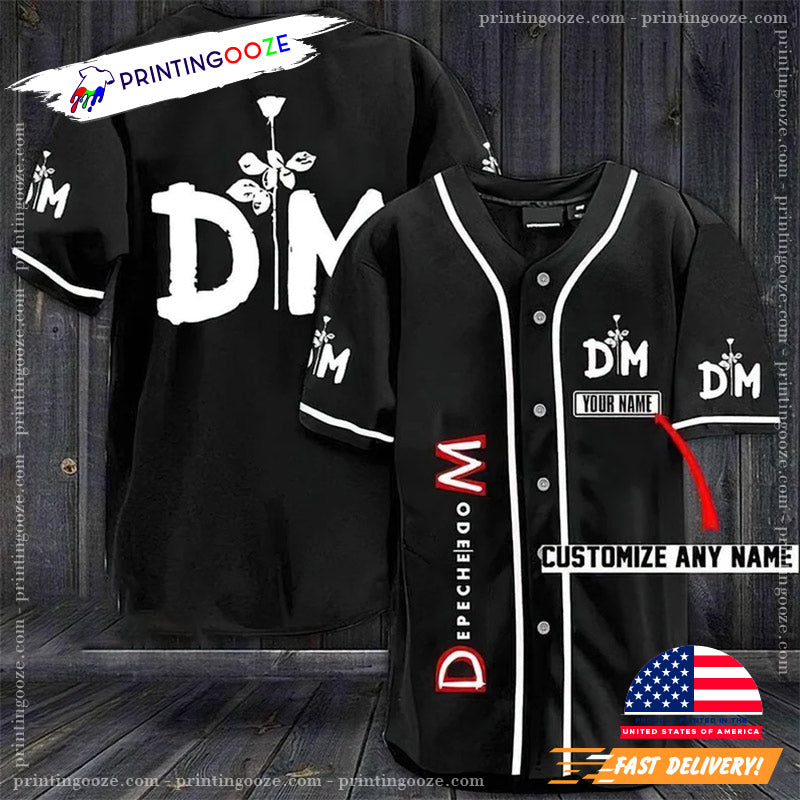 Depeche Mode Memento Mori Tour Baseball Jersey baseball jersey product view 1