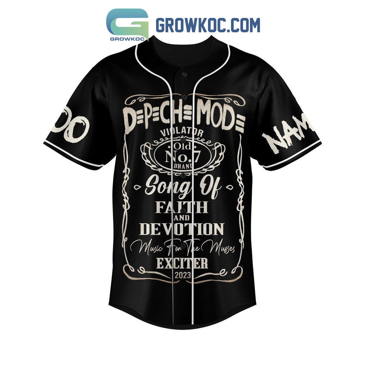 Depeche Mode Music For The Musses Exciter 2023 Personalized Baseball Jersey baseball jersey product view 2