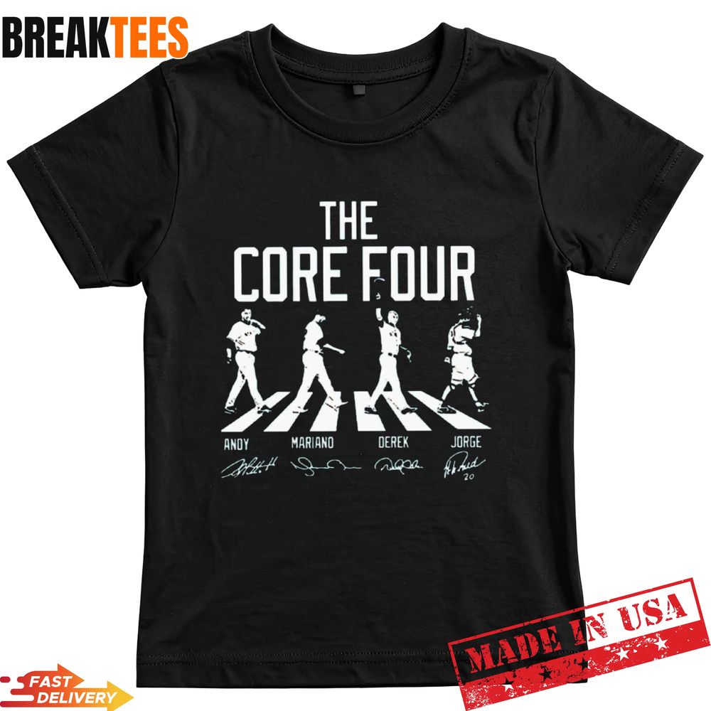 Derek Jeter Core Four Baseball Shirt Unisex T-shirt, Sweatshirt, Hoodie, Long Sleeve Tee - T-Shirt, Sweatshirt, Hoodie
