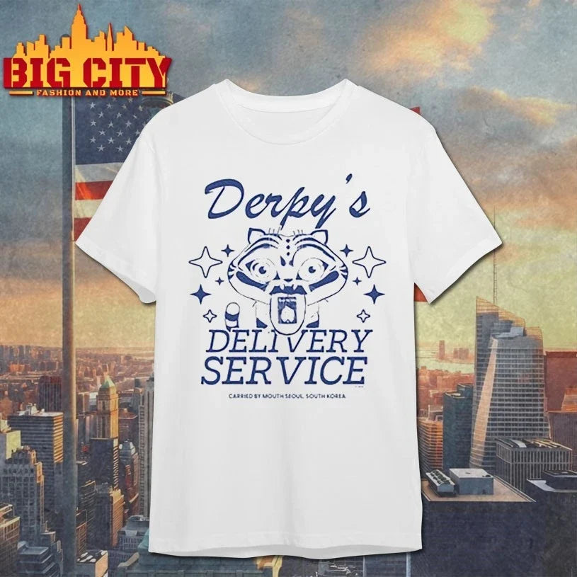 Derpys Delivery Service K-Pop Demon Hunters shirt Unisex T-shirt, Sweatshirt, Hoodie, Long Sleeve Tee - T-Shirt, Sweatshirt, Hoodie