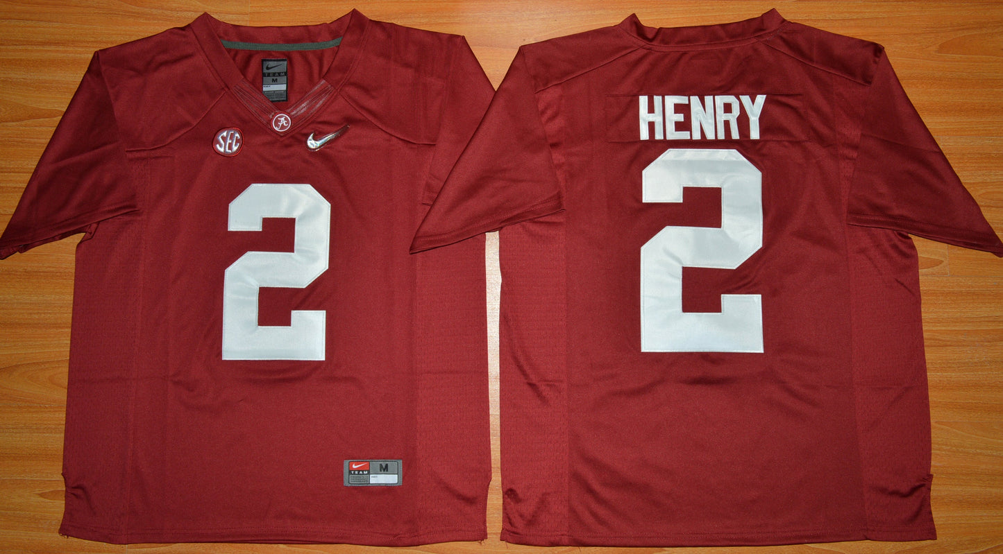 Derrick Henry 2 Diamond Edition Youth Red College Football Jersey football jersey product view 1